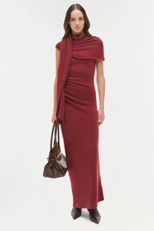 Hathaway Wool Cashmere Midi Dress