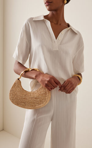 Nixi Raffia Twist Handle Hobo