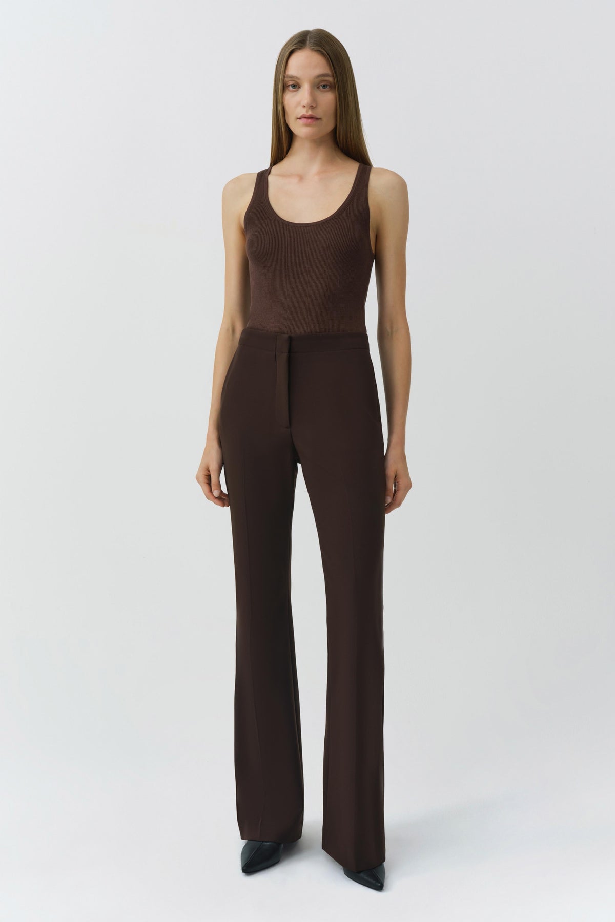 SIMKHAI Kenna Trouser in Chocolate