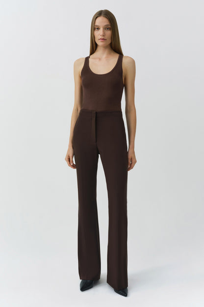 SIMKHAI Kenna Trouser in Chocolate