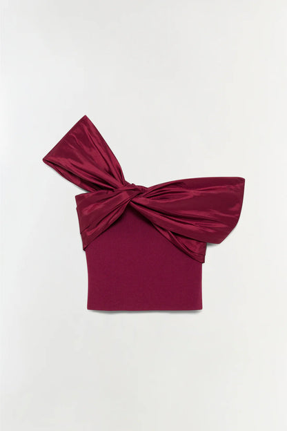 Celiana Combo Off-The-Shoulder Top