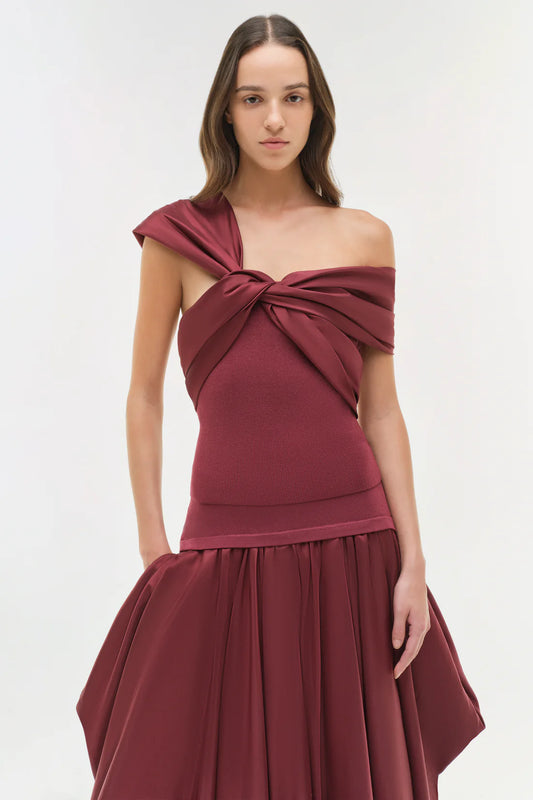Celiana Combo Off-The-Shoulder Top