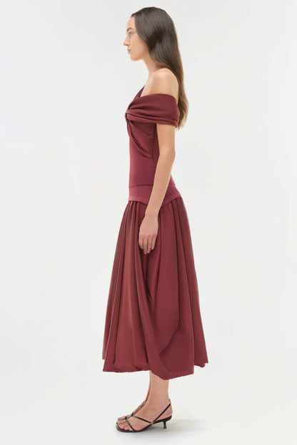 Celiana Combo Off-The-Shoulder Top