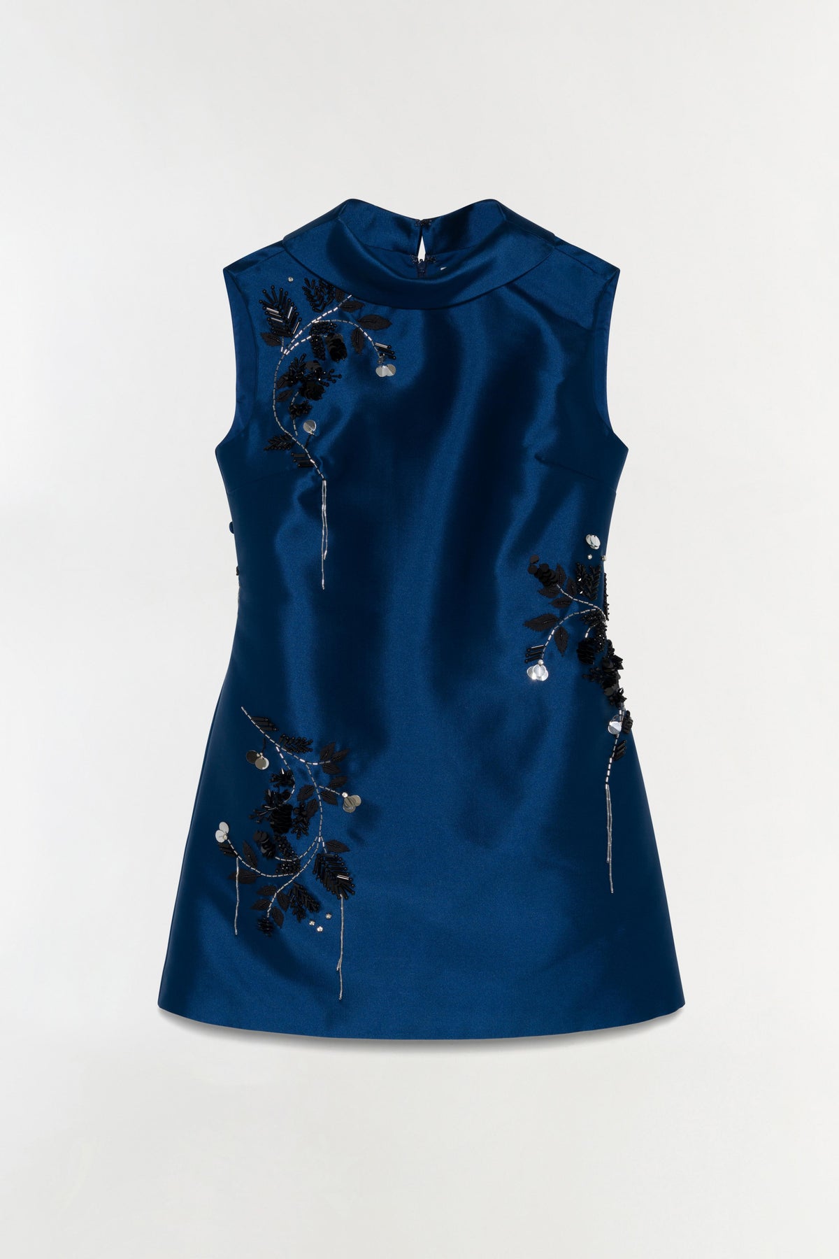 SIMKHAI Renza Embellished Mini Dress in Ink