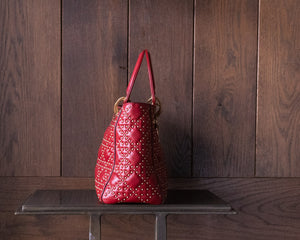 Medium Lady Dior Bag | Red