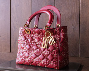 Medium Lady Dior Bag | Red