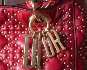 Medium Lady Dior Bag | Red