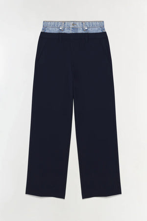 Ophelia Double Waistband Combo Pants