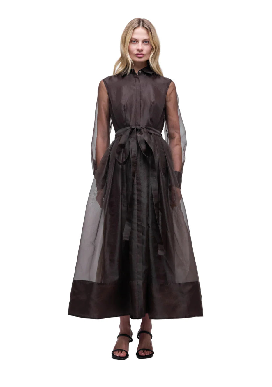 Montgomery Organza Shirtwaist Gown