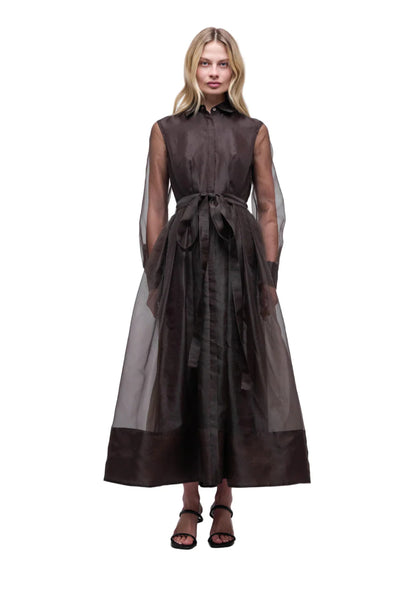 Montgomery Organza Shirtwaist Gown
