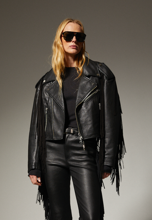 Moto Fringe Jacket