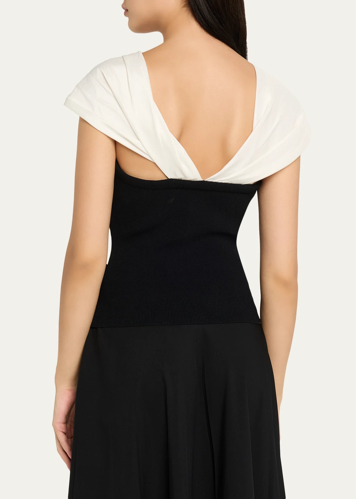 Celiana Combo Off-The-Shoulder Top