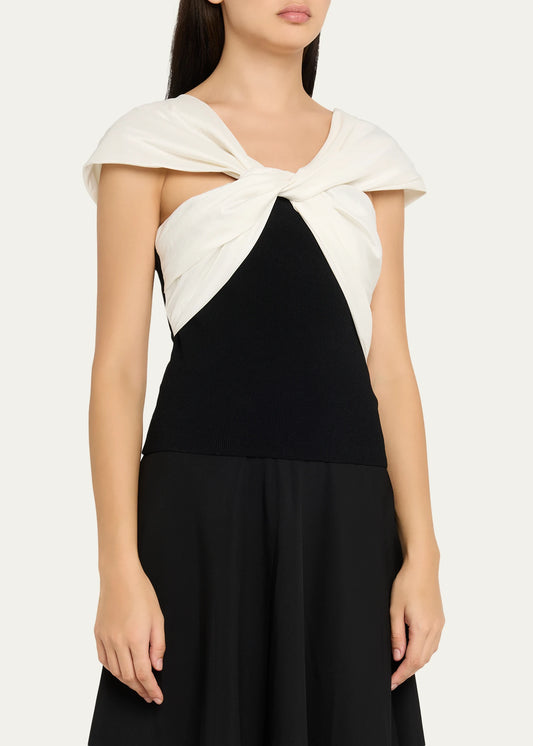 Celiana Combo Off-The-Shoulder Top